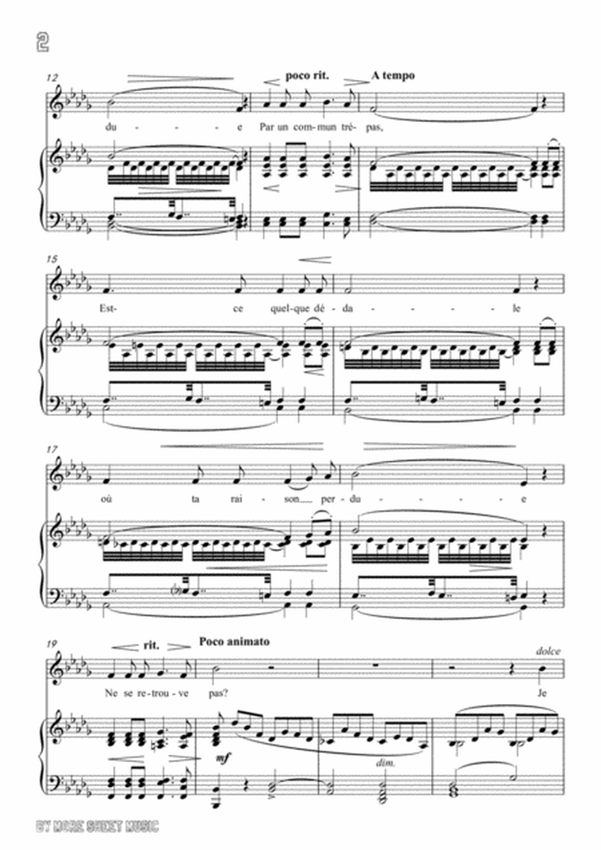 Masse-Consolation in b flat minor,for Voice and Piano image number null