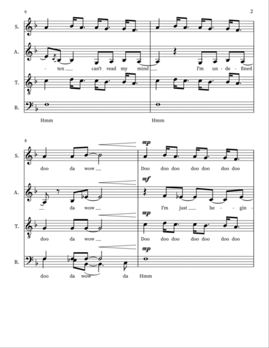 Unwritten Unwritten Divisi scores gallery preview page 2