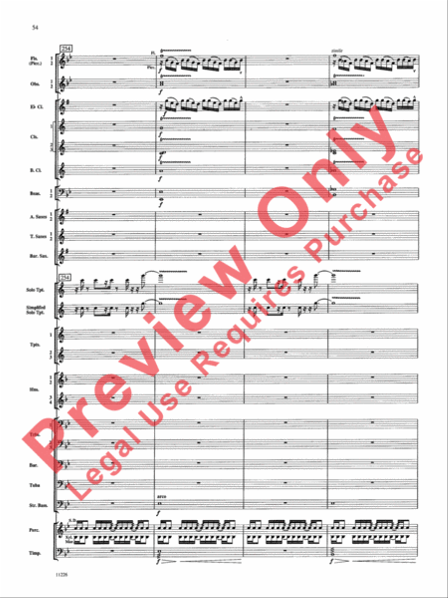 American Jazz Suite American Jazz Suite Concert Band scores gallery preview page 55