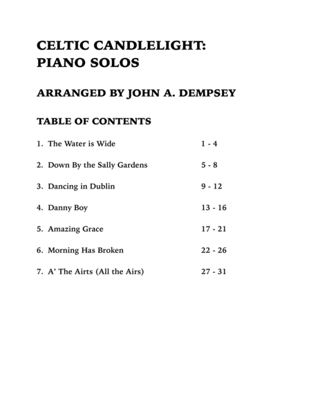 Celtic Candlelight: Piano Solos image number null