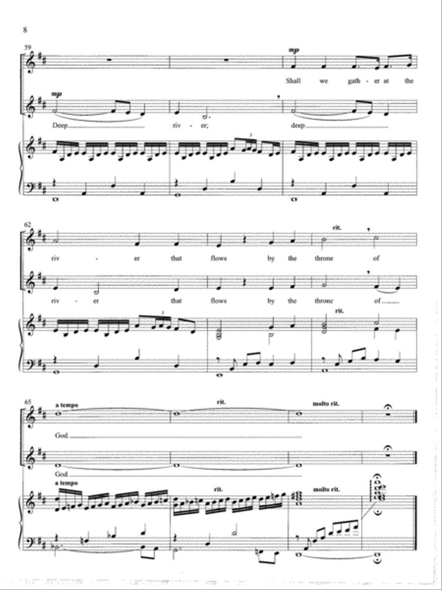 Spirituals for Two Voices (Book) Vocal Duet scores gallery preview page 8
