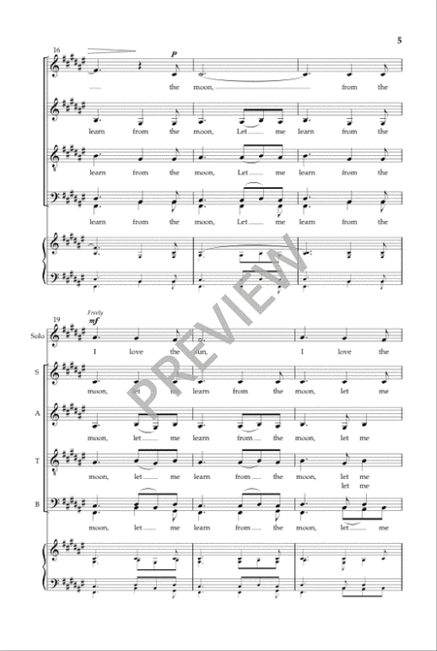 The Wisdom of the Moon Divisi scores gallery preview page 6