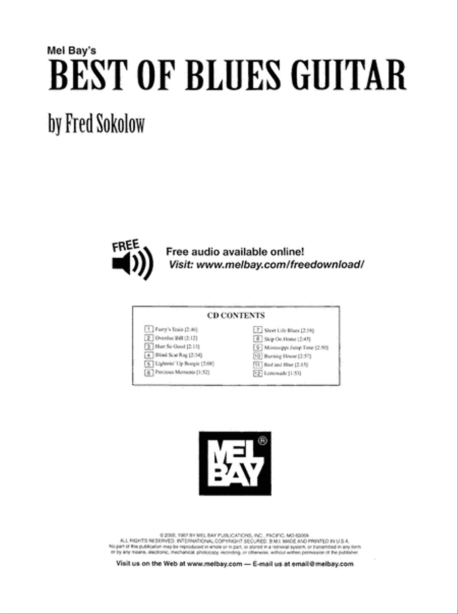 Best of Blues Guitar Electric Guitar scores gallery preview page 2