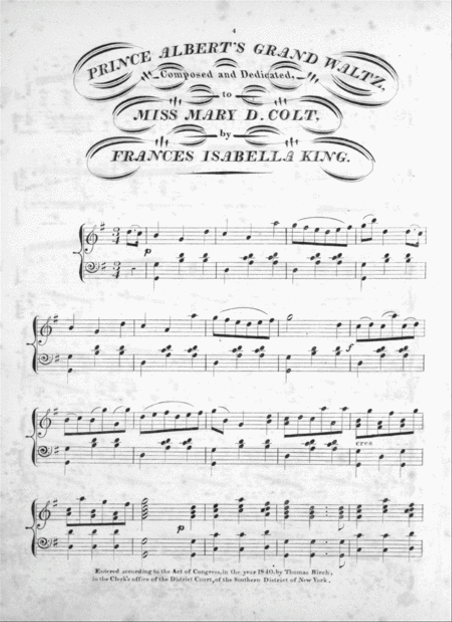 Prince Albert's Waltzes Piano Solo scores gallery preview page 4