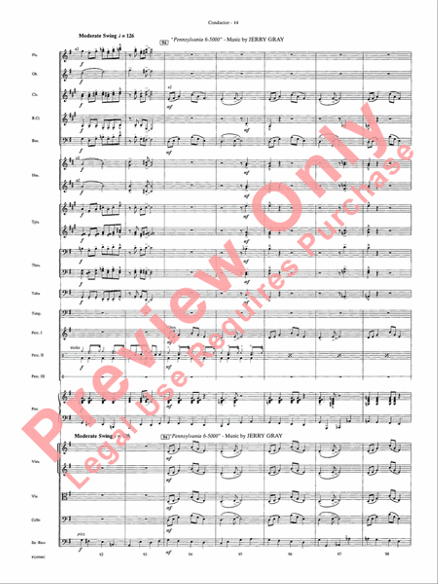 A Salute to the Big Bands Full Orchestra scores gallery preview page 17