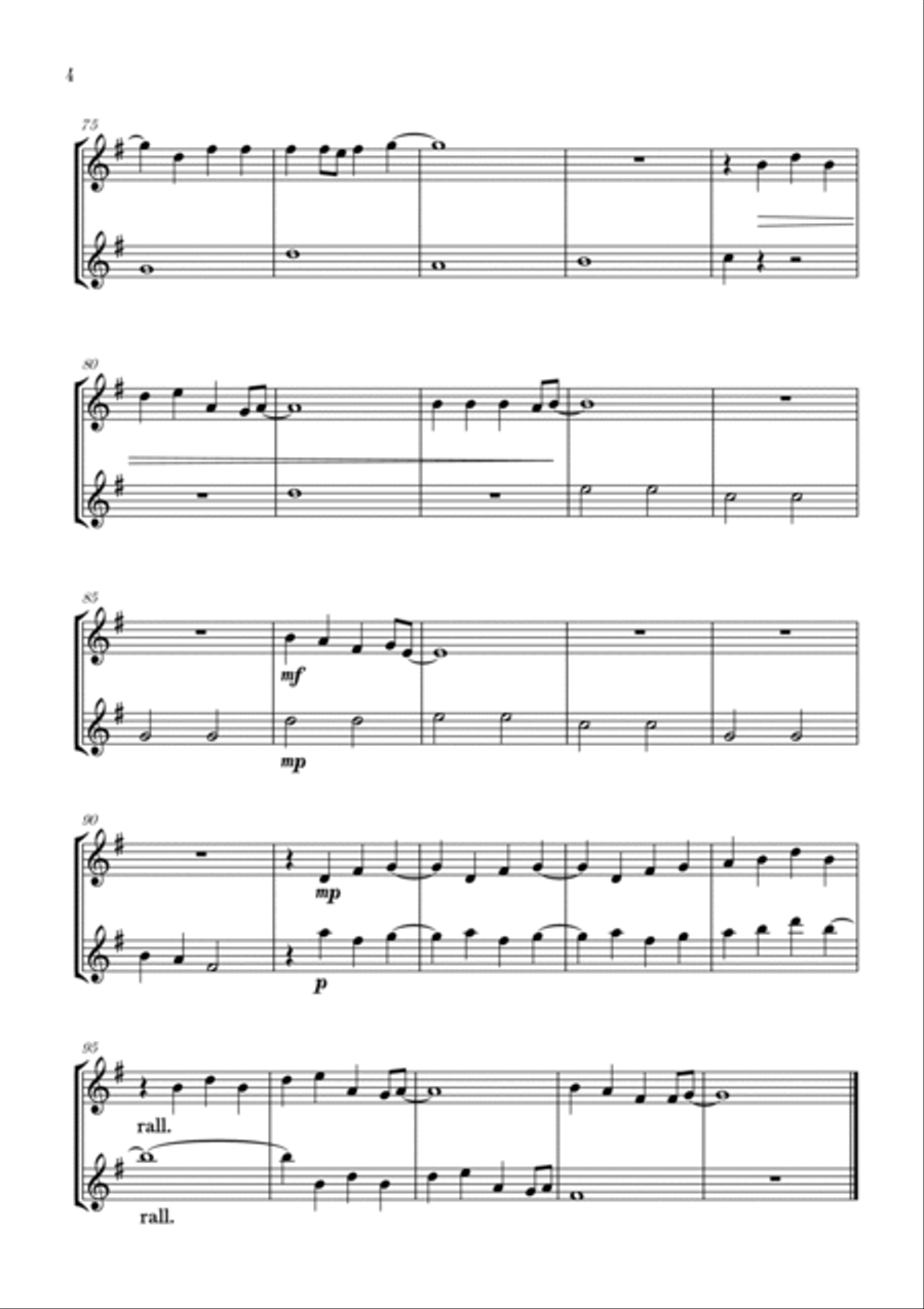 Love Is Gone Love Is Gone Flute Duet scores gallery preview page 4