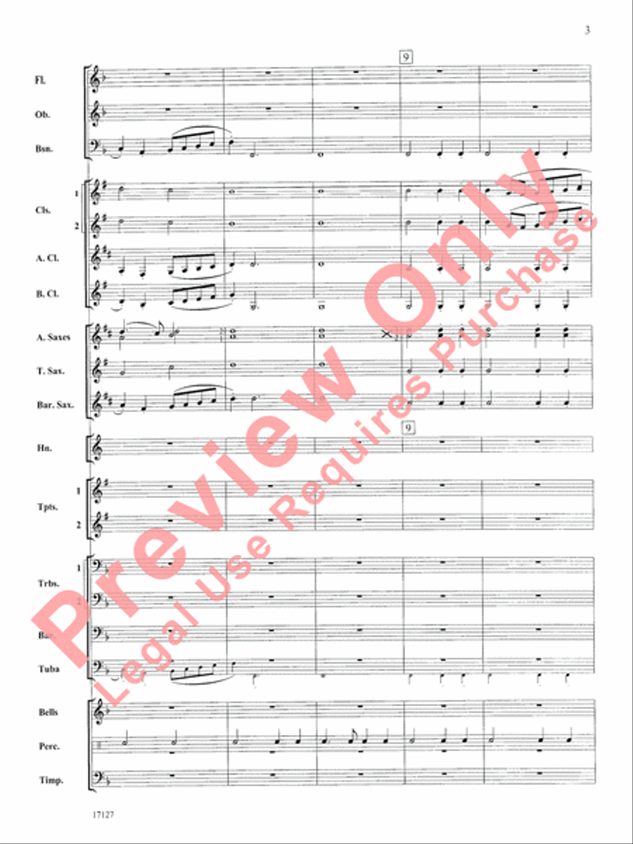 The Earl of Oxford's March Concert Band scores gallery preview page 4