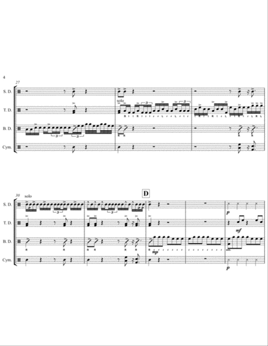 Nessie Nessie Drum Set scores gallery preview page 4