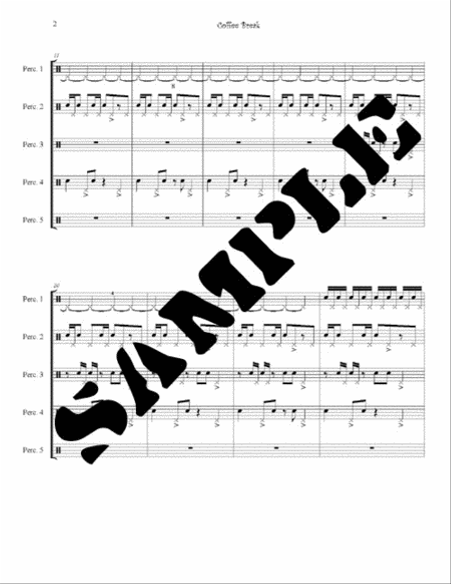 Coffee Break Musical Instruments scores gallery preview page 3