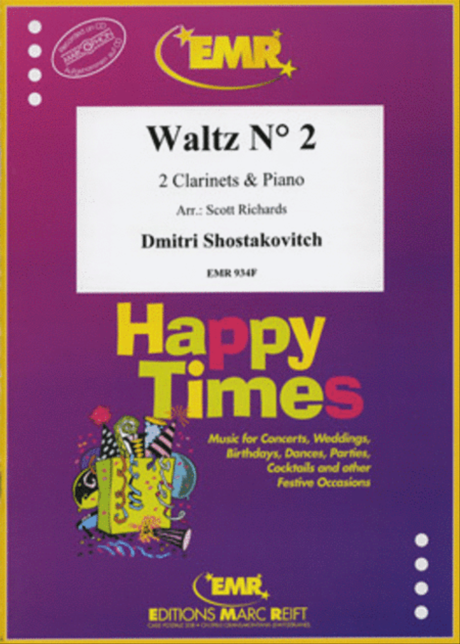Waltz No. 2 Clarinet Duet scores gallery preview page 1