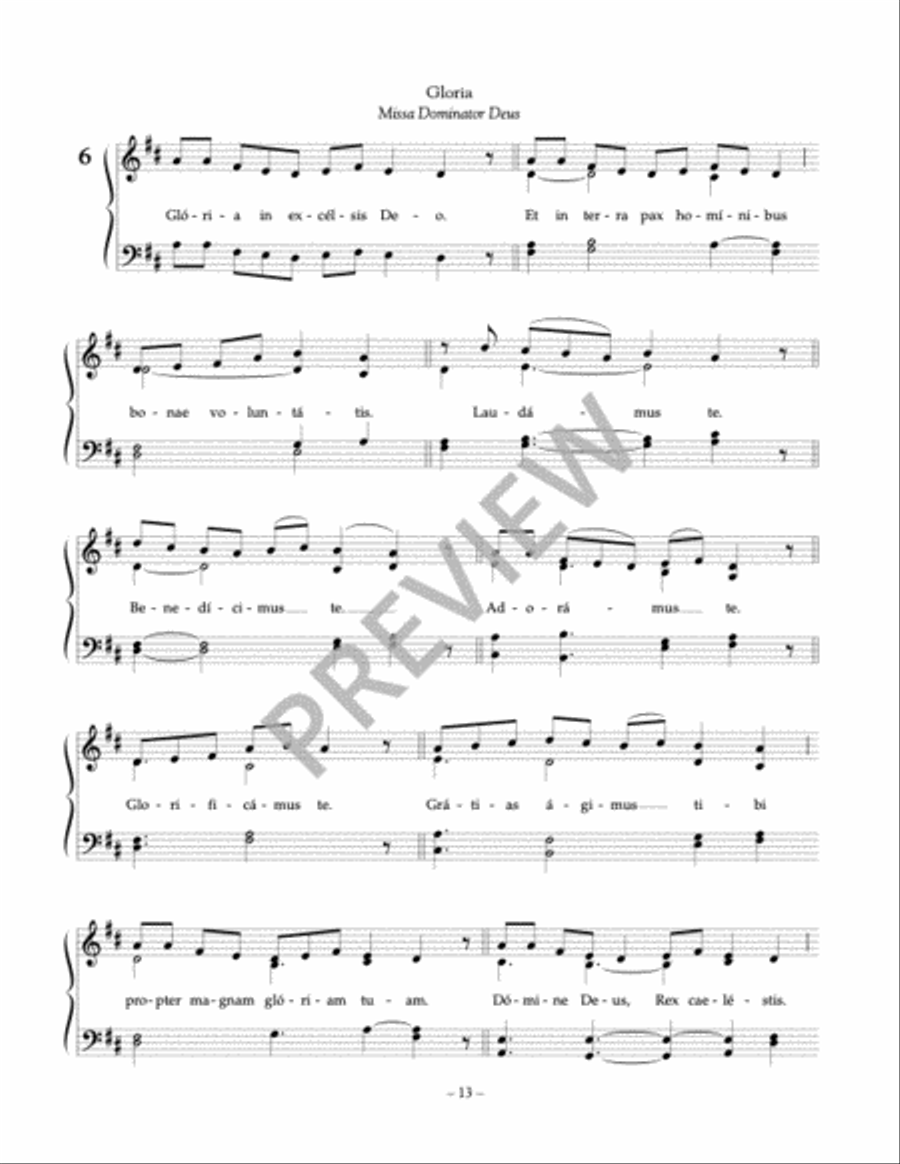 Latin Gregorian Chant Mass Accompaniment Mass scores gallery preview page 5