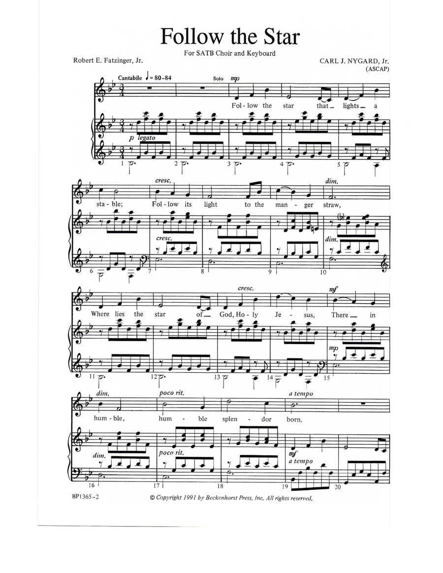 Follow the Star 4-Part scores gallery preview page 2