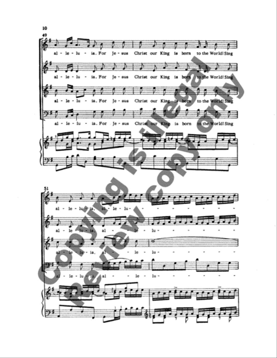 Hear The Joyful News (From Cantata no. 141) 4-Part scores gallery preview page 13