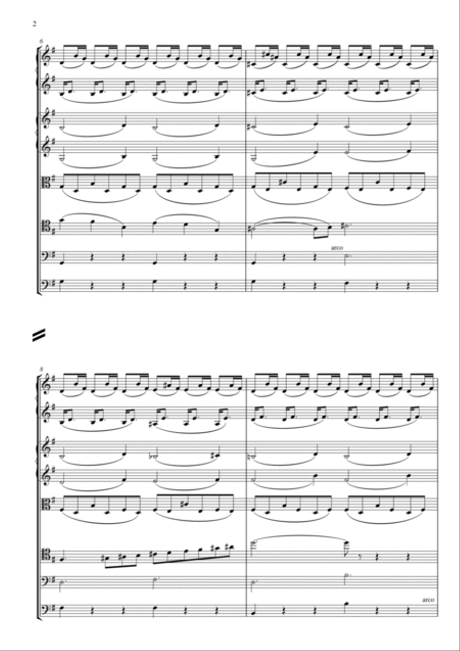 The Swan for solo cello and string orchestra Chamber Music scores gallery preview page 2