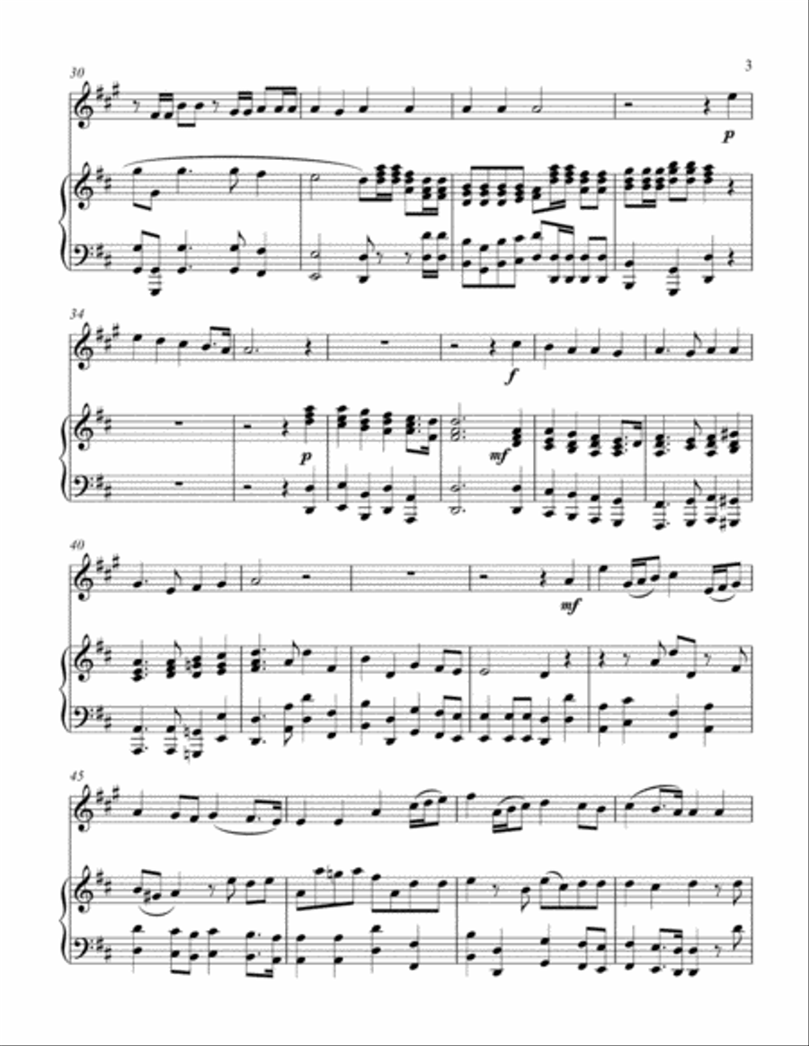 Hallelujah Chorus (treble F instrument solo) Horn scores gallery preview page 4