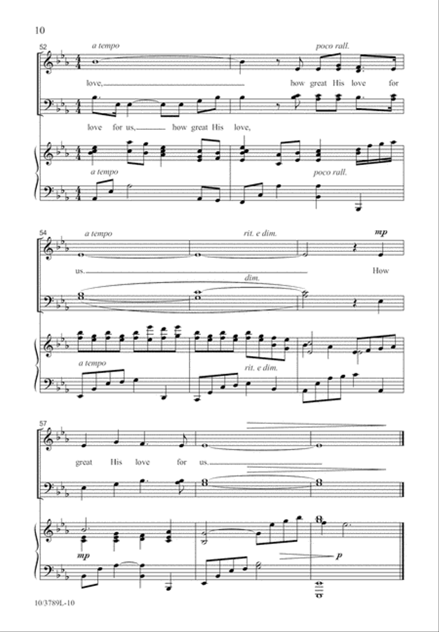 How Great His Love How Great His Love 4-Part scores gallery preview page 11