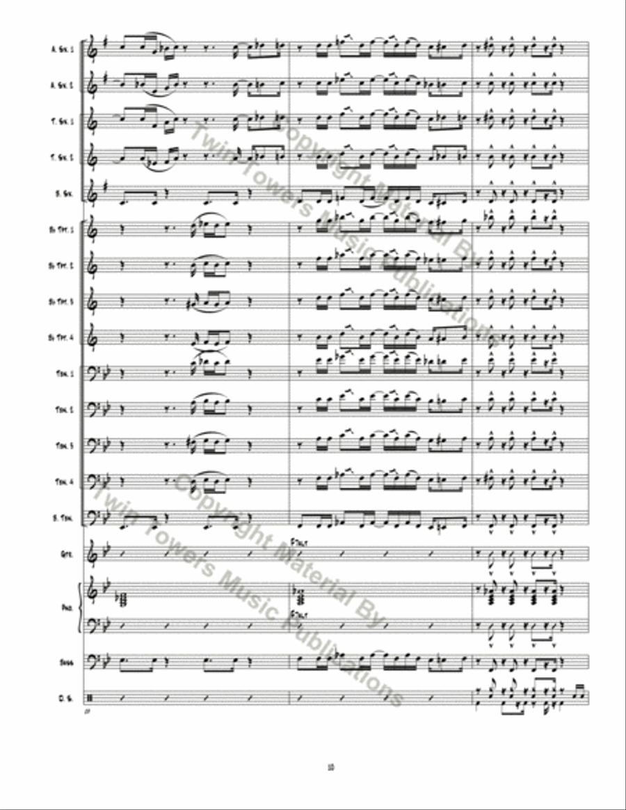 Daddy's House Party Jazz Ensemble scores gallery preview page 11