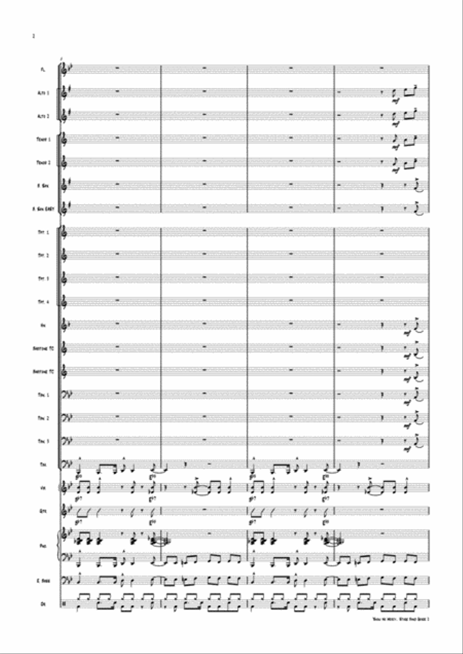 Show No Mercy - Jazz Ens Gr. 2 Jazz Ensemble scores gallery preview page 2