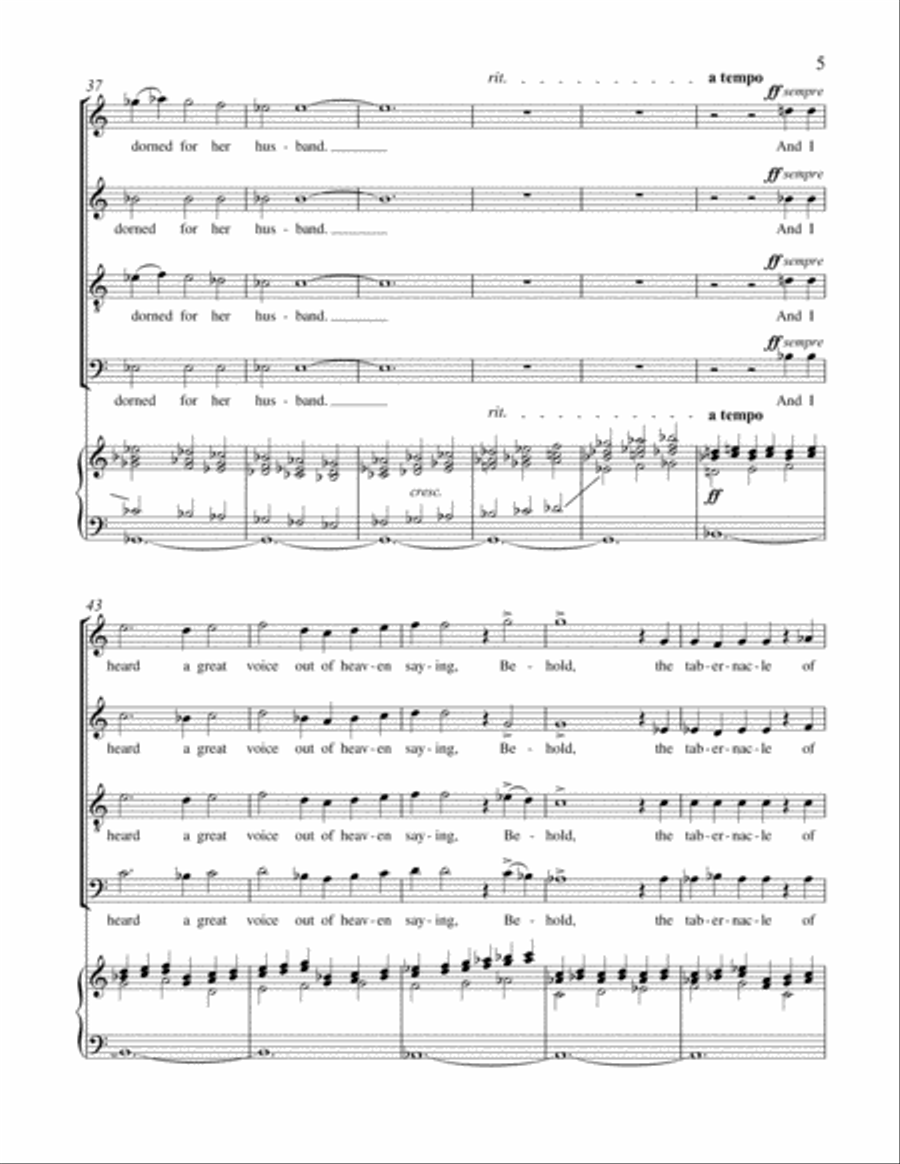 And I saw a new heaven SSATB scores gallery preview page 5