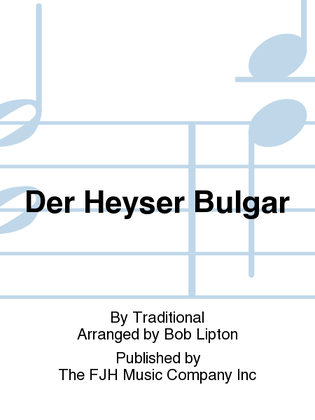 Book cover for Der Heyser Bulgar