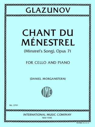 Book cover for Chant Du Menestrel, (Minstrel'S Song), Opus 71