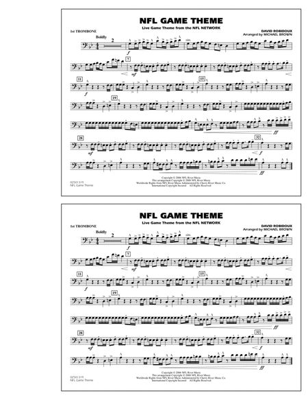 NFL Game Theme - 1st Trombone