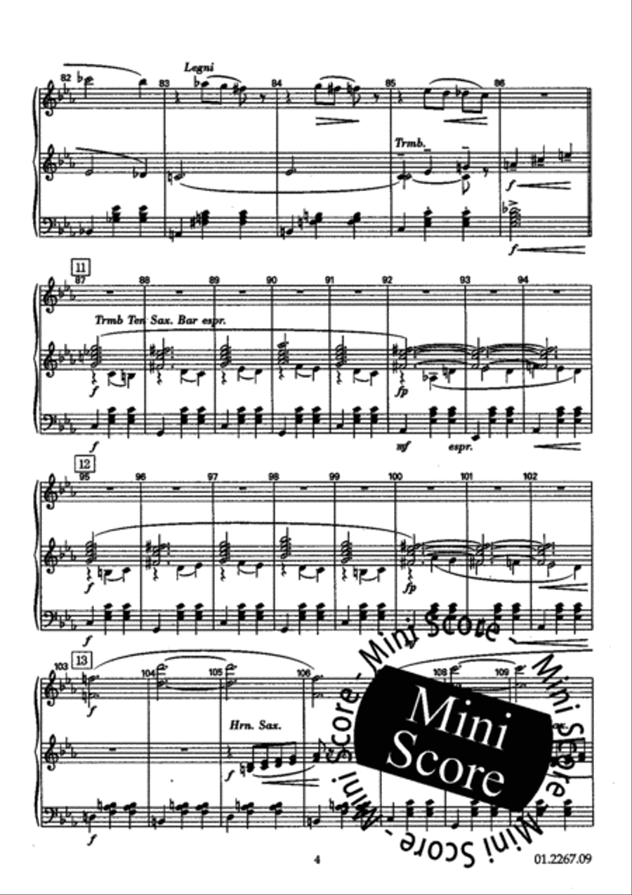La Derniere Valse Concert Band scores gallery preview page 49