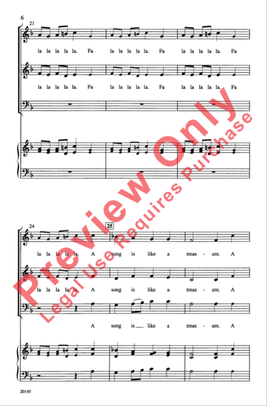 Three New Madrigals Three New Madrigals 3-Part scores gallery preview page 6