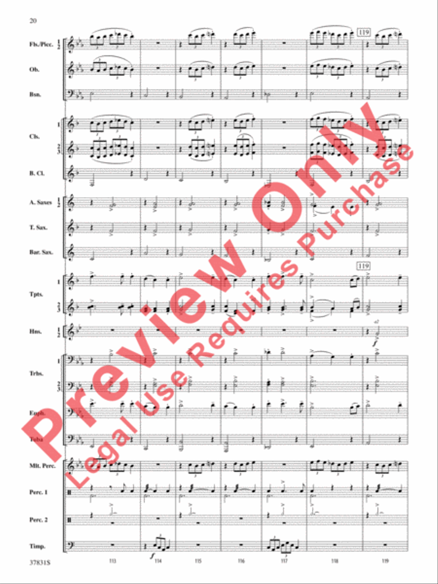 Saddle Up! Saddle Up! Concert Band scores gallery preview page 21