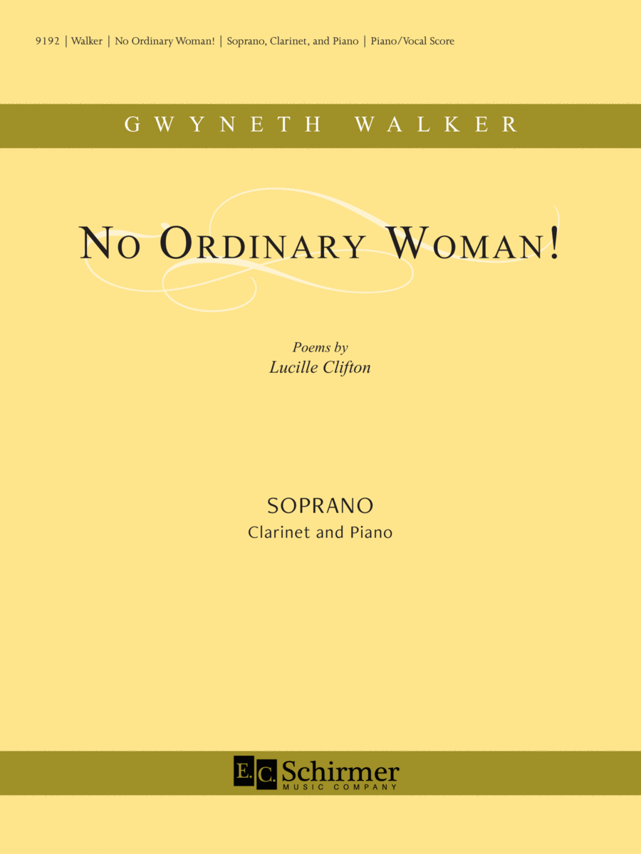 No Ordinary Woman! Clarinet scores gallery preview page 1