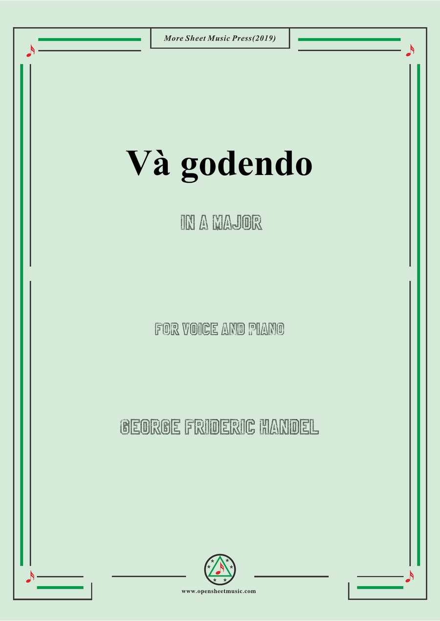 Handel-Và godendo in A Major,for Voice and Piano