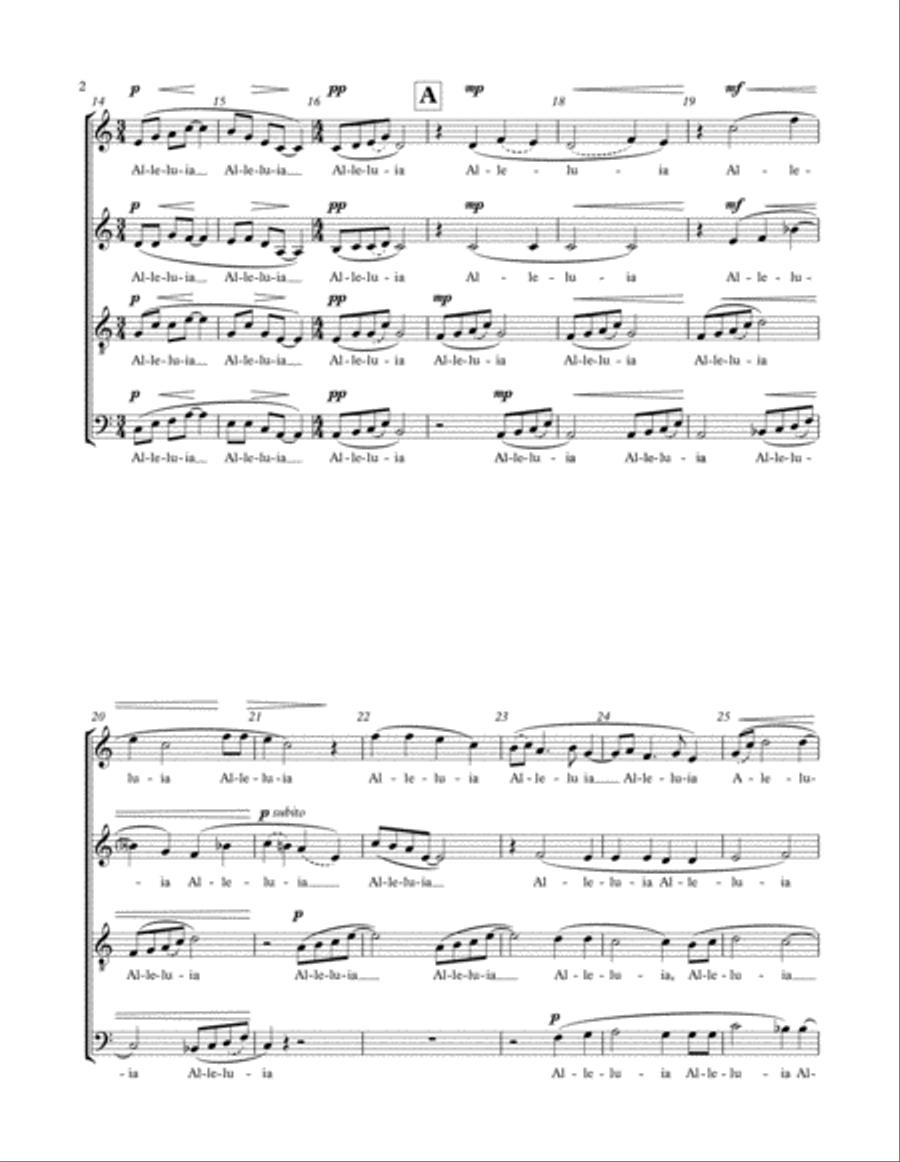 Alleluia 4-Part scores gallery preview page 3