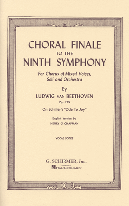 Book cover for Choral Finale to the Ninth Symphony