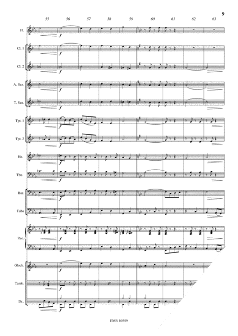 Tea Time Concert Band scores gallery preview page 9