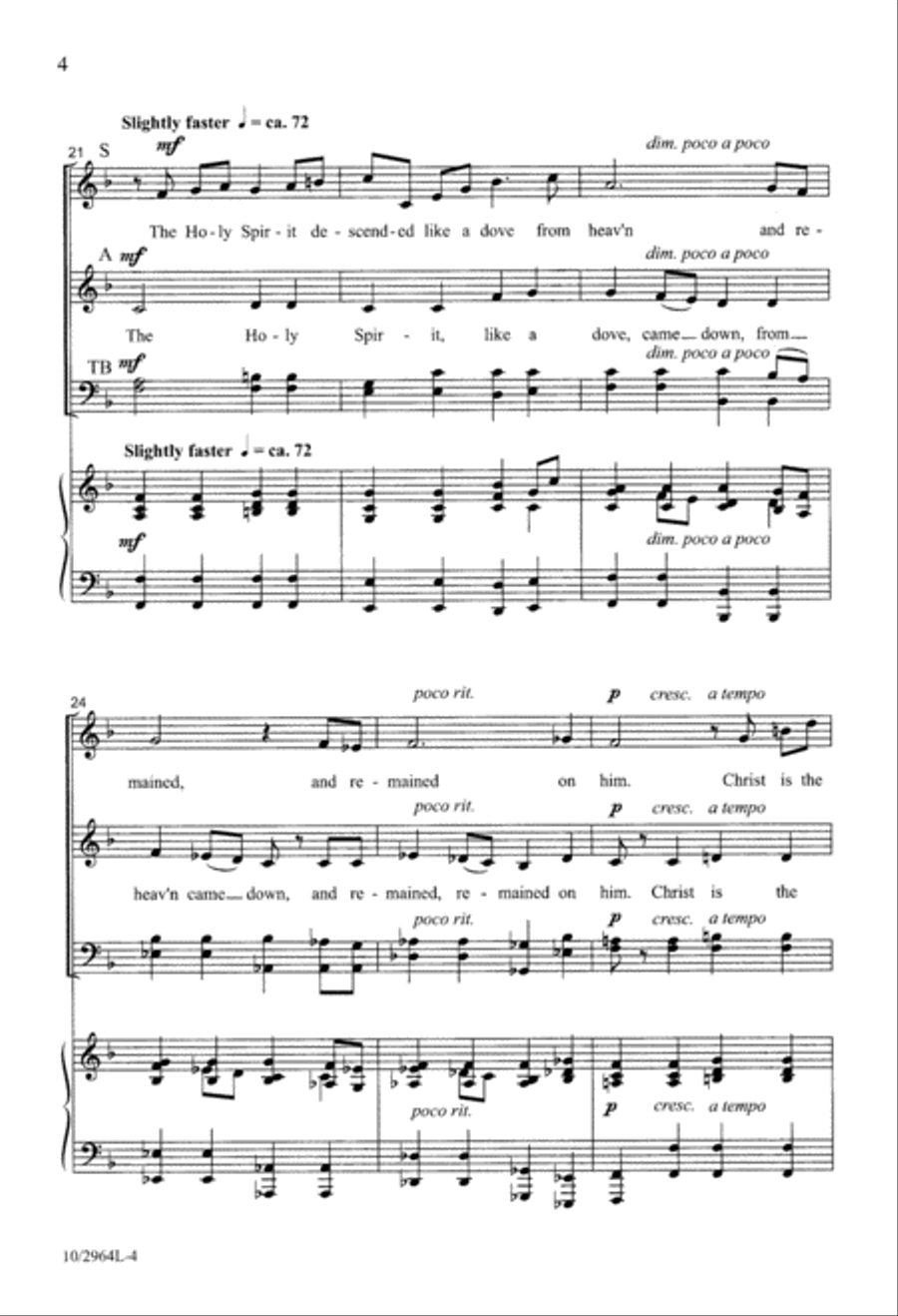 Here is the Lamb of God 4-Part scores gallery preview page 4