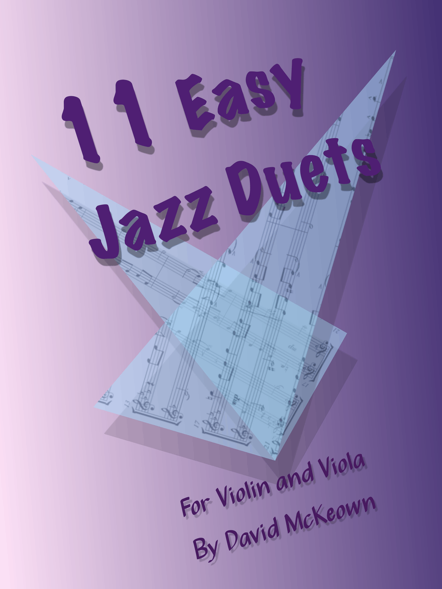 11 Easy Jazz Duets for Violin and Viola String Duet scores gallery preview page 1