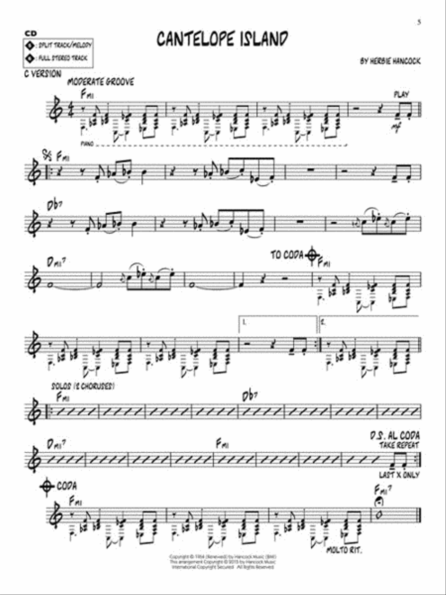 Modal Jazz C Instrument scores gallery preview page 4