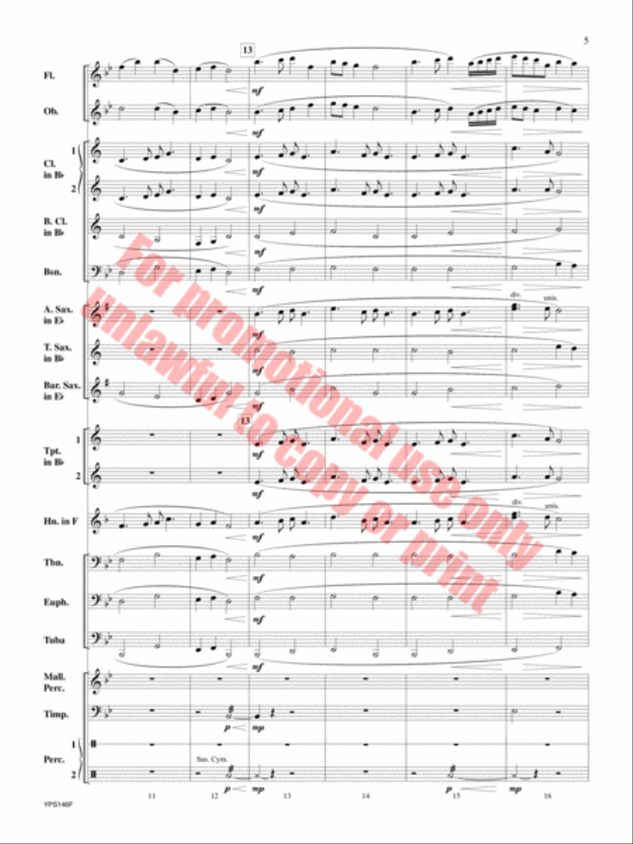 Suo Gan Suo Gan Concert Band scores gallery preview page 6
