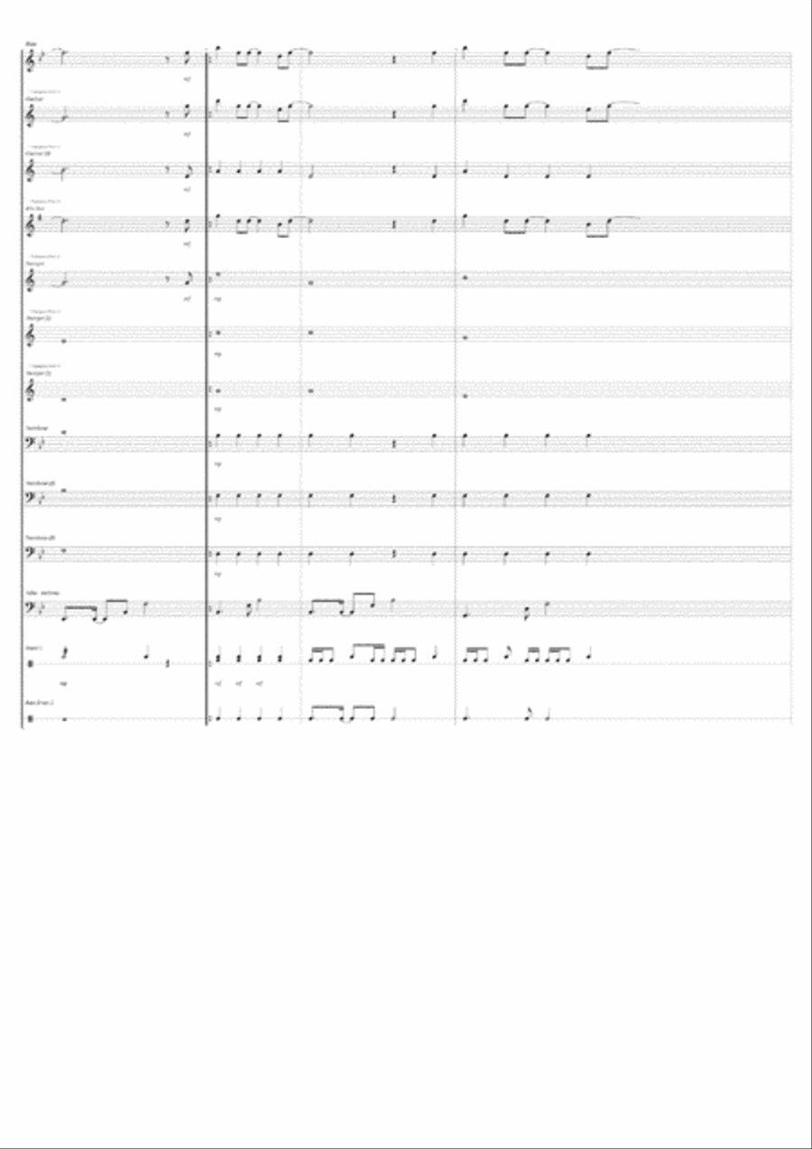 How Great Is Our God - Score Only Marching Band scores gallery preview page 2