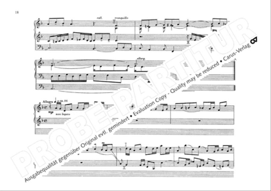 O God, from heaven look on us (Ach Gott, vom Himmel sieh darein) Organ scores gallery preview page 21