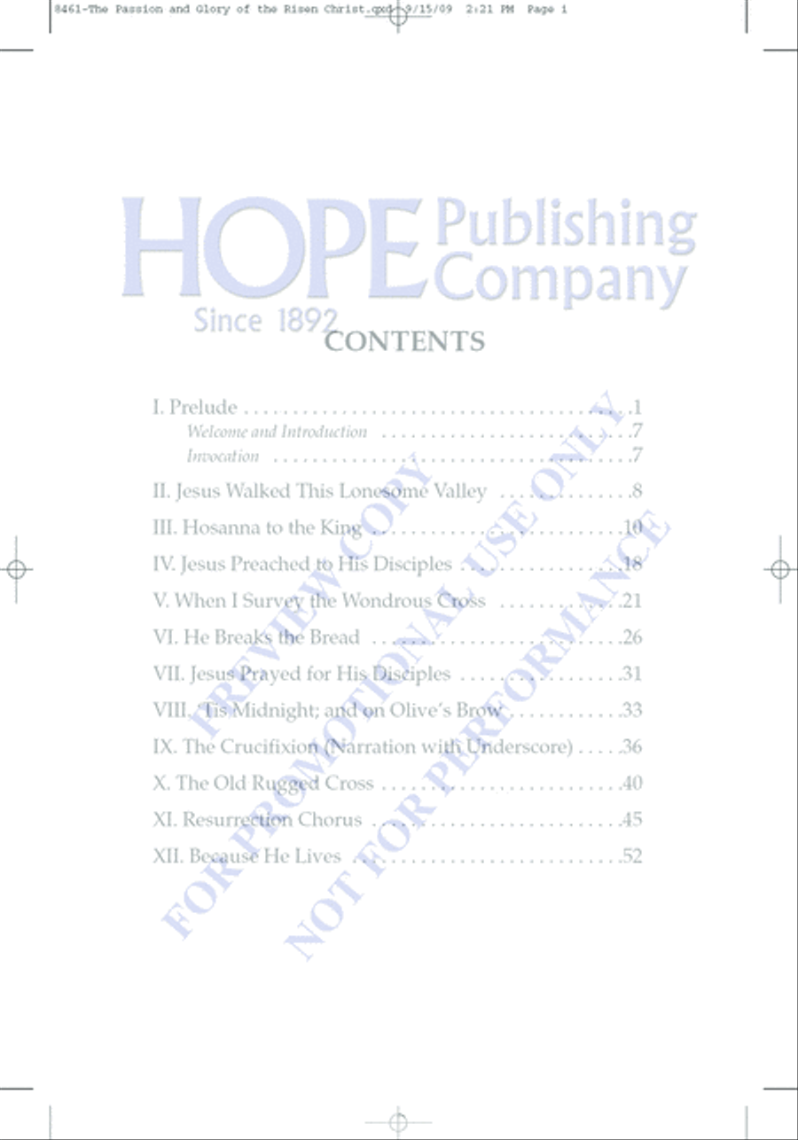 The Passion and Glory of the Risen Christ The Passion and Glory of the Risen Christ Choir scores gallery preview page 7