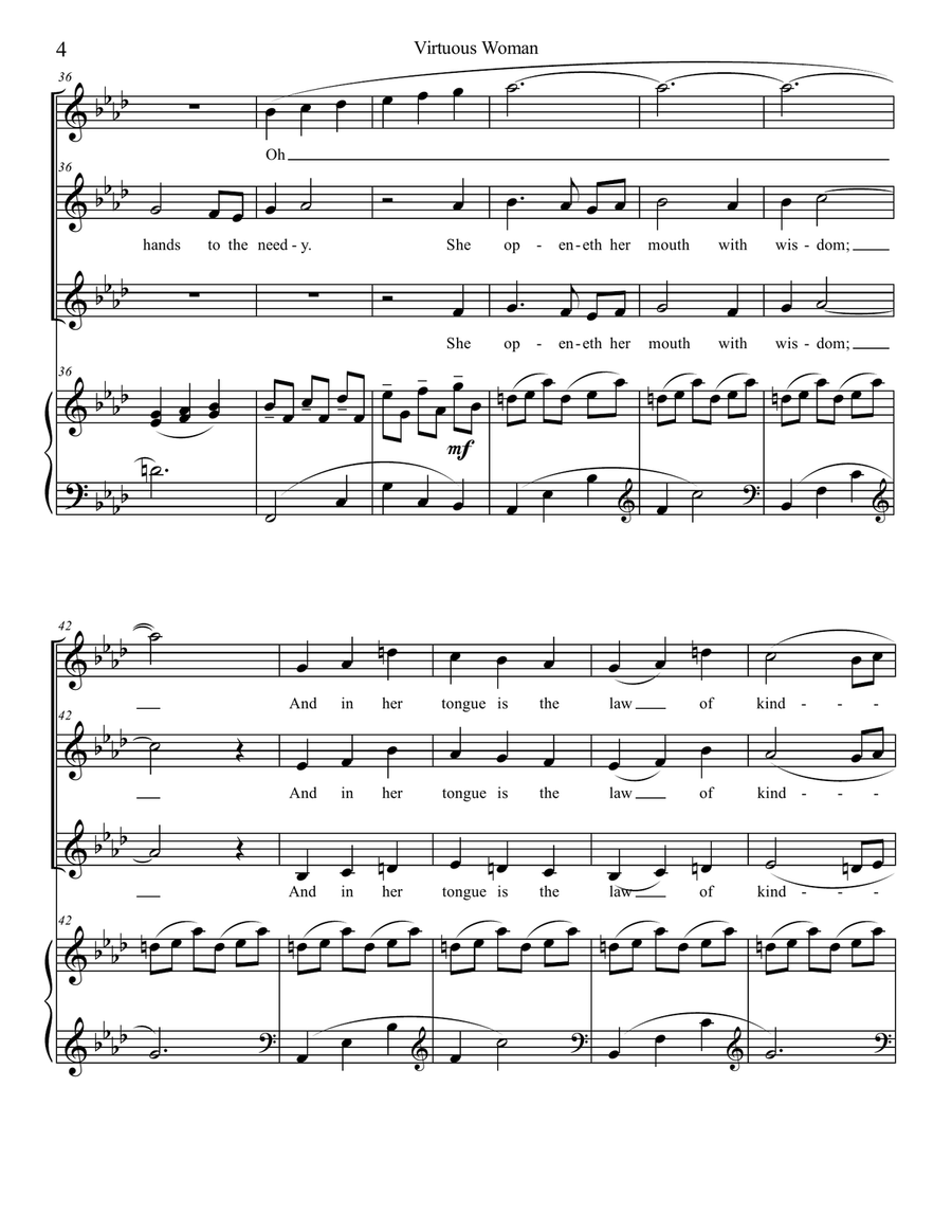 Virtuous Woman Virtuous Woman SSA scores gallery preview page 4