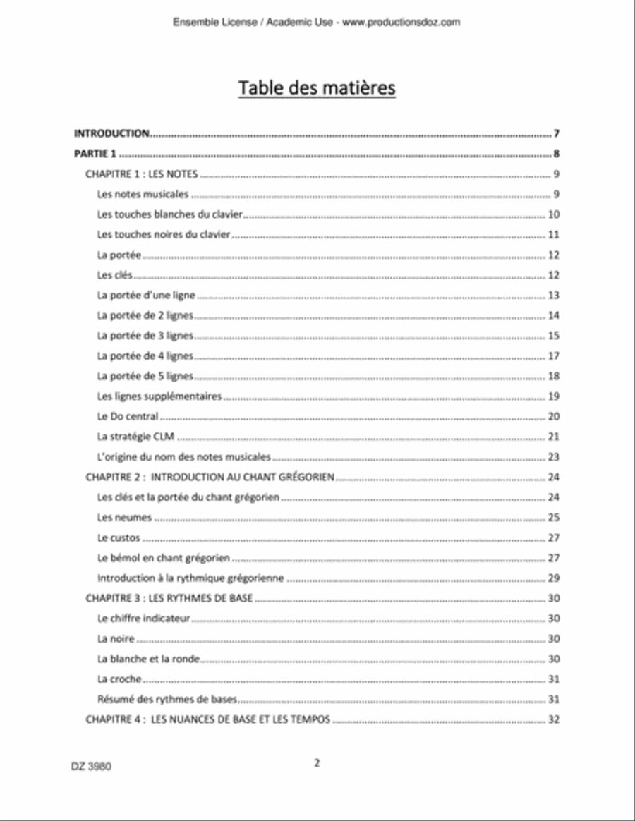 La Méthode Coe de théorie musicale Collection / Songbook scores gallery preview page 2