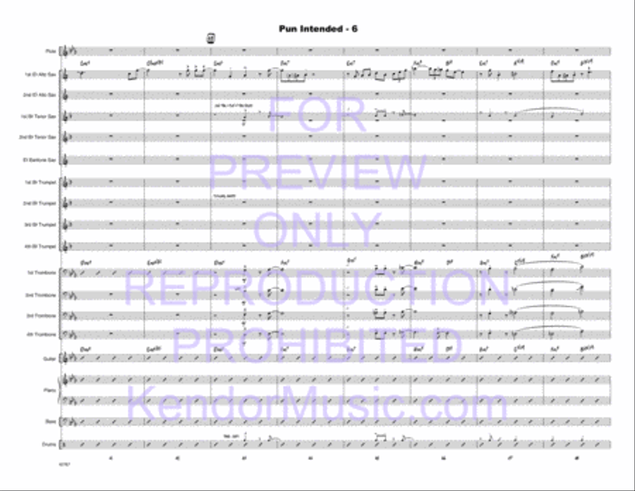Pun Intended Pun Intended Jazz Ensemble scores gallery preview page 7