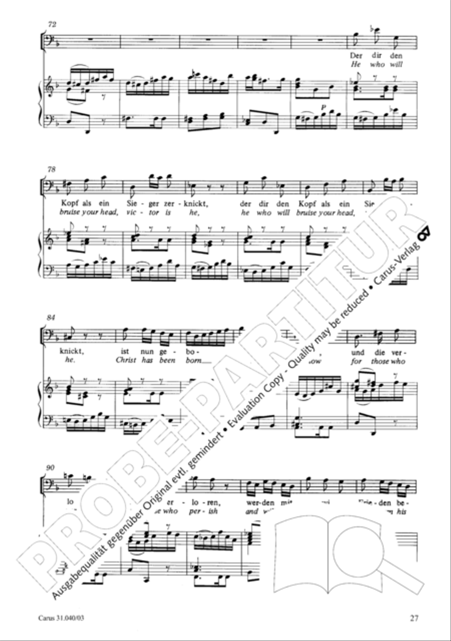 Christ was manifested for this purpose (Dazu ist erschienen der Sohn Gottes) ATB scores gallery preview page 28