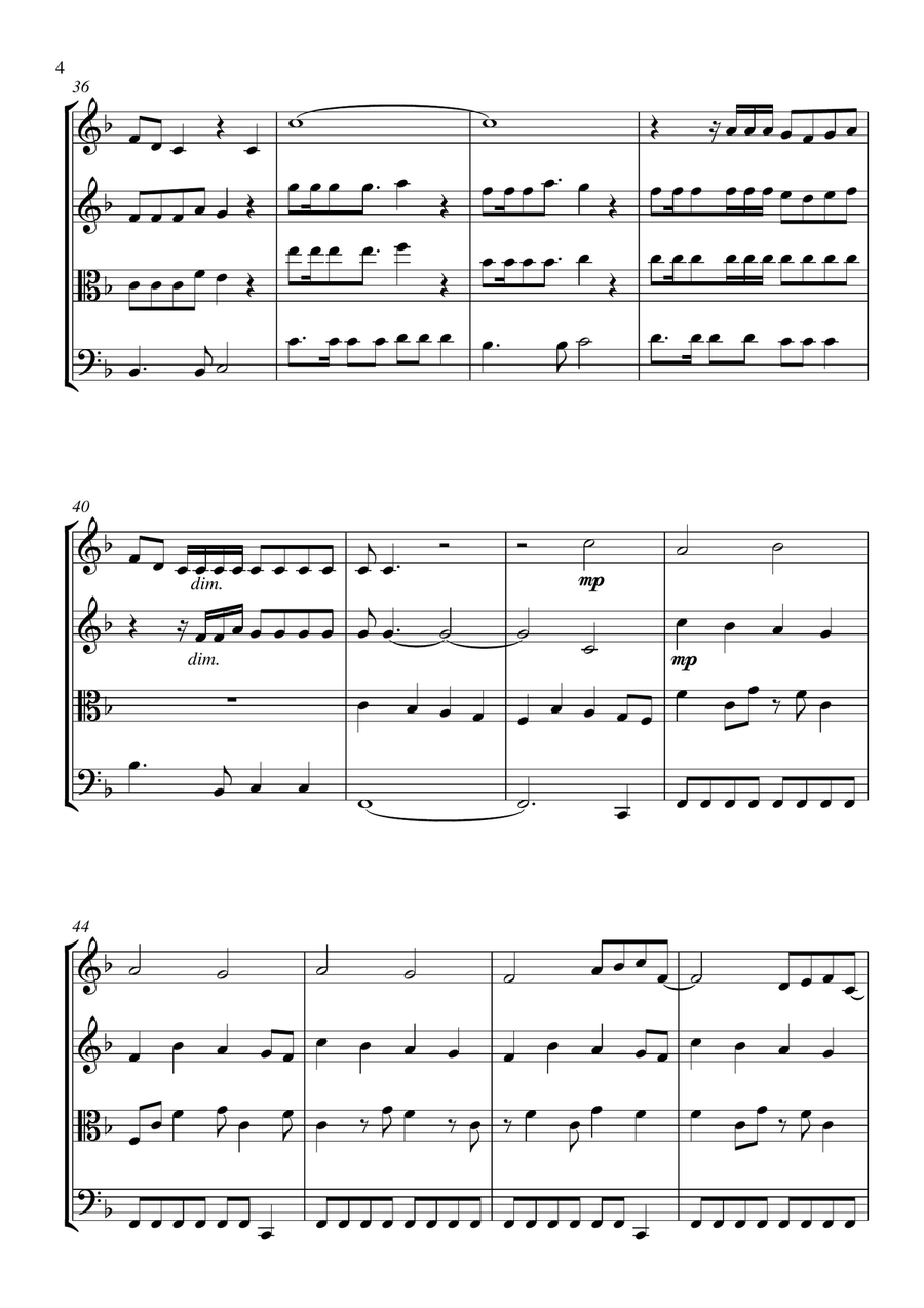 Everywhere String Quartet scores gallery preview page 4