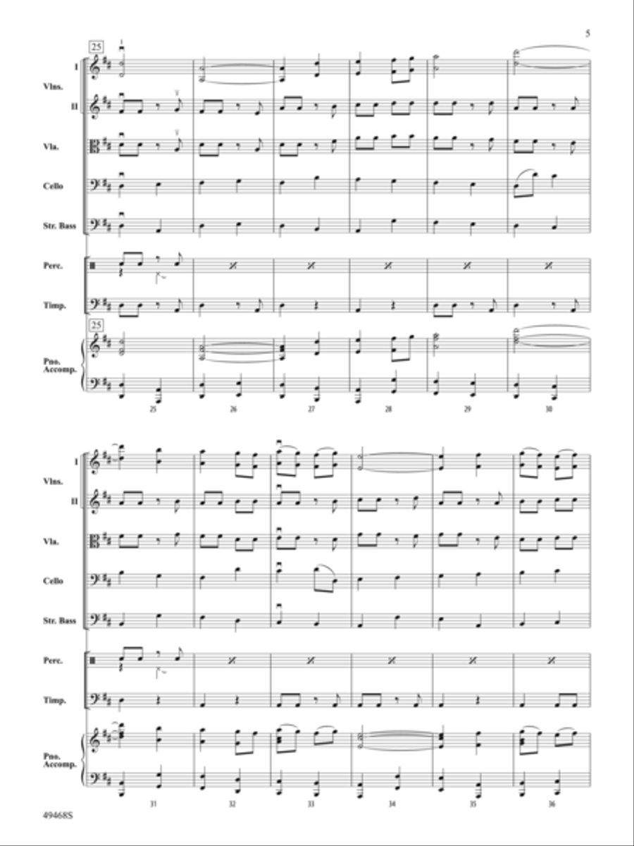 Autumn and Winter: Score String Orchestra scores gallery preview page 5