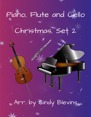 Book cover for Piano, Flute and Cello, Christmas, Set 2