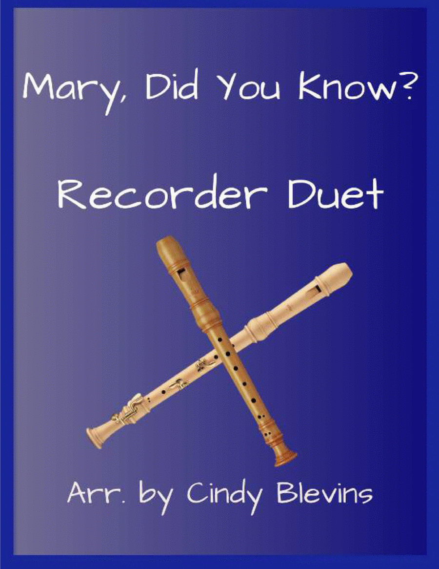 Mary, Did You Know? Woodwind Duet scores gallery preview page 1