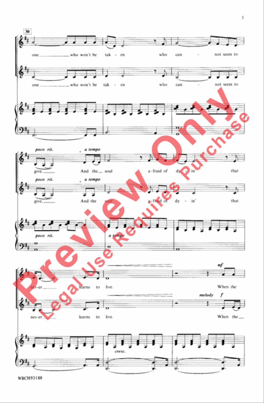 The Rose 2-Part scores gallery preview page 5